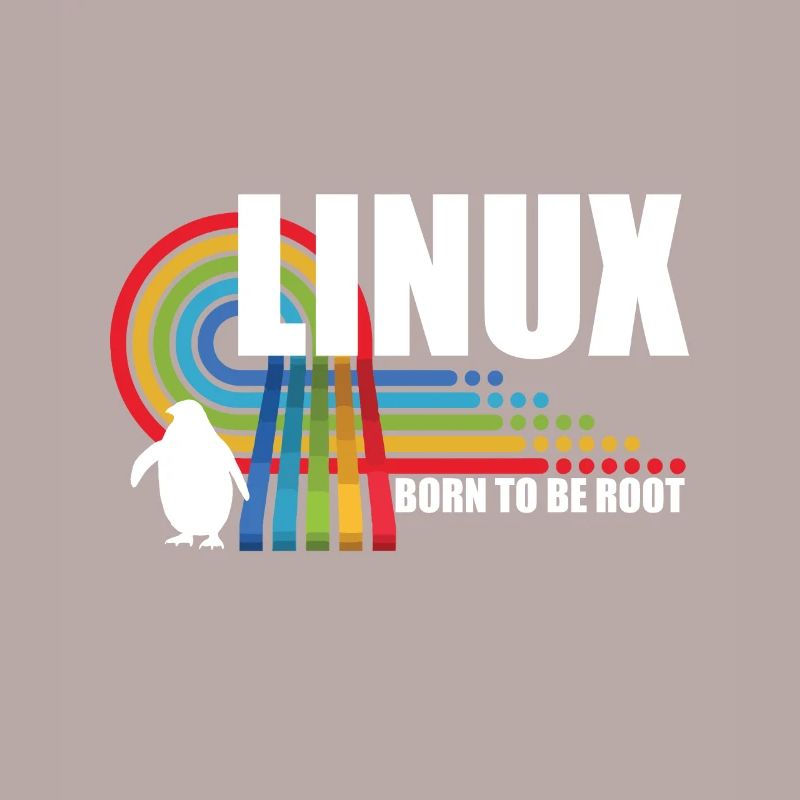 Né pour être Root Penguin Linux Nerd Coding Geek