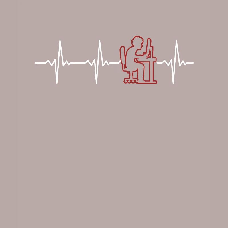 Programmer Heartbeat Softwareentwickler Coder