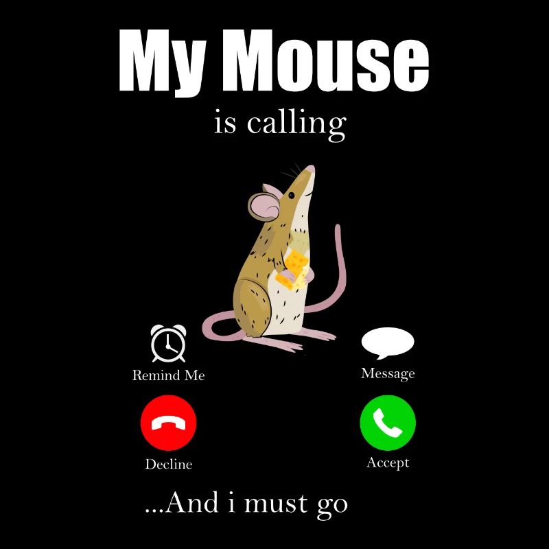 Maus Mäuschen Geschenk Ratte Nager Mouse Lausemaus