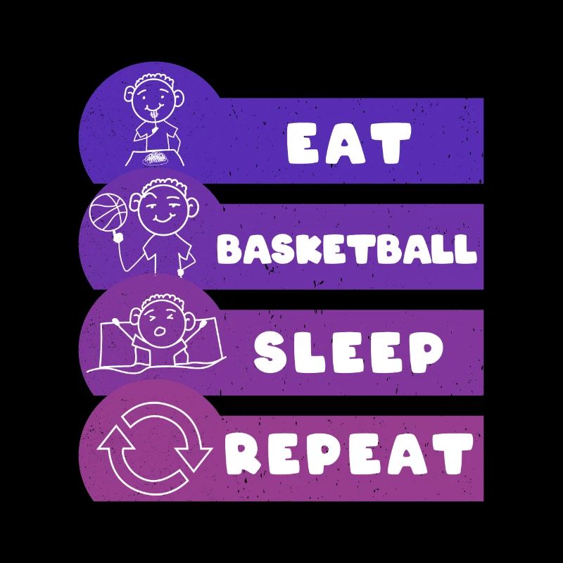 Manger basketball Dormir Répéter