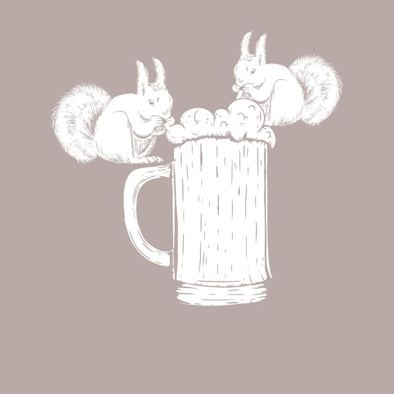 Eichhörnchen Bier Lustiges Eichhörnchen trinkt
