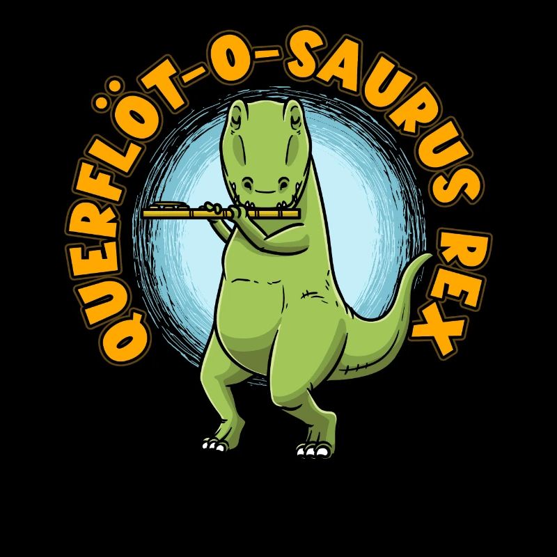 Querflöt-O-Saurus Rex Dinosaurier Querflöte