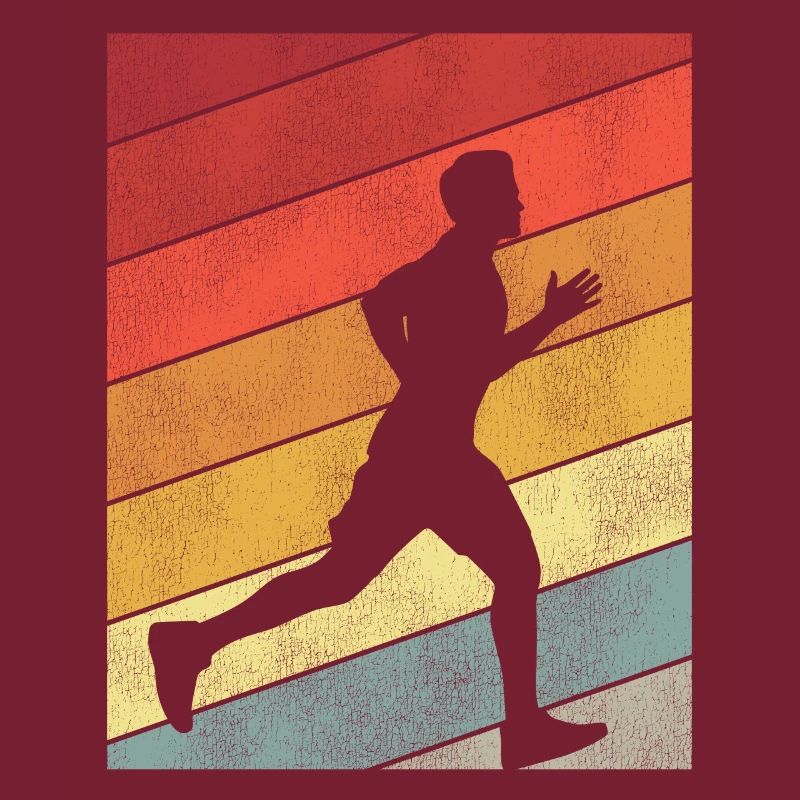 Running Runner Half Marathon Retro