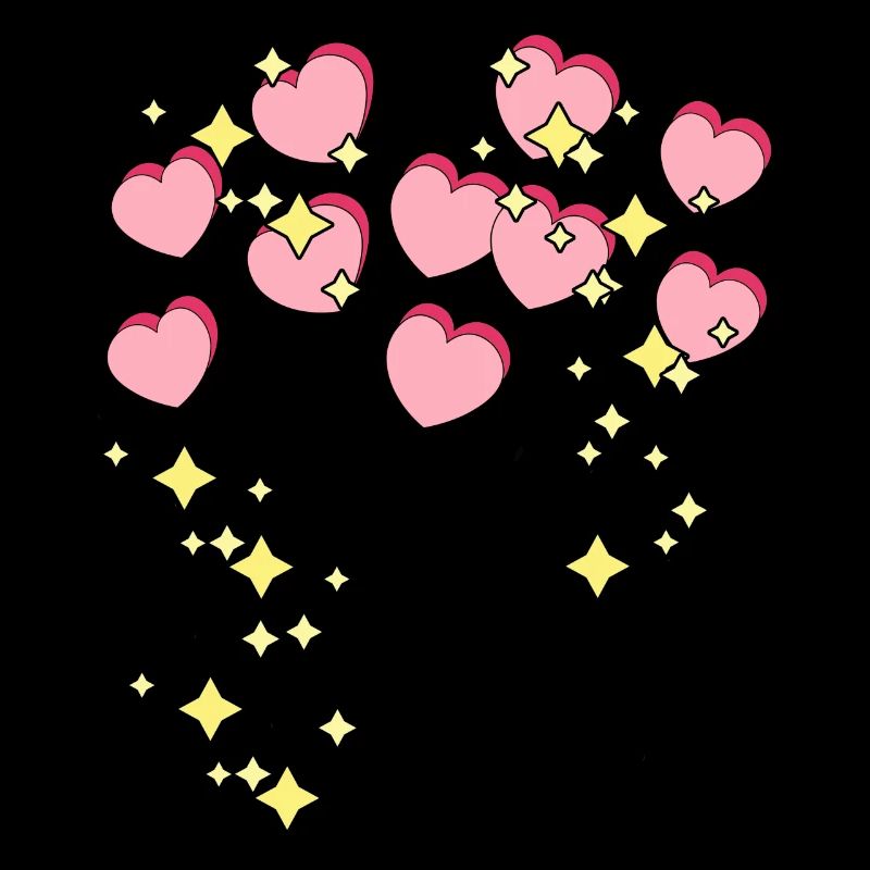 Herzen Sterne Liebe Romantisch Valentin Paar