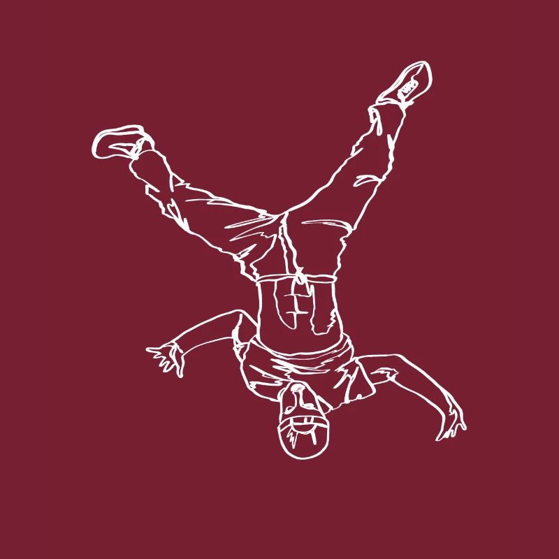 Breakdance Breakdancer Break Dance Oneline Art