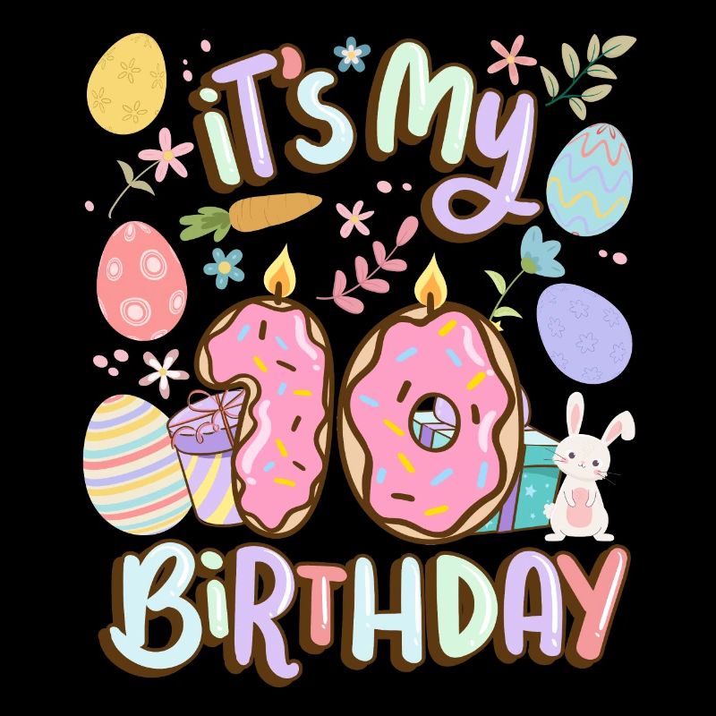 C’est mon 10e anniversaire Vacances de beignets de Pâques