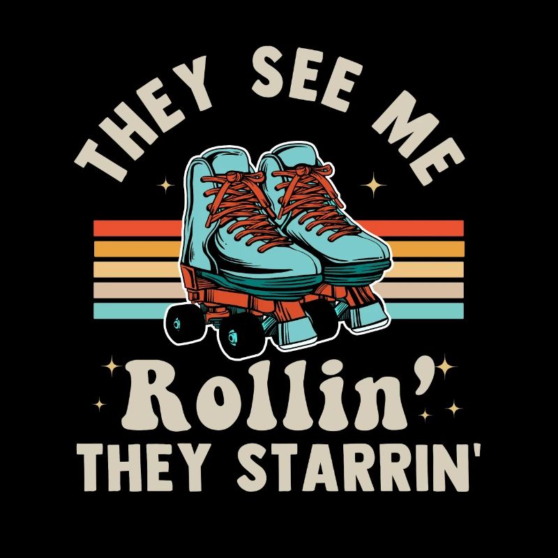 Inline Skate Geschenk Rollerskates Roller 70er