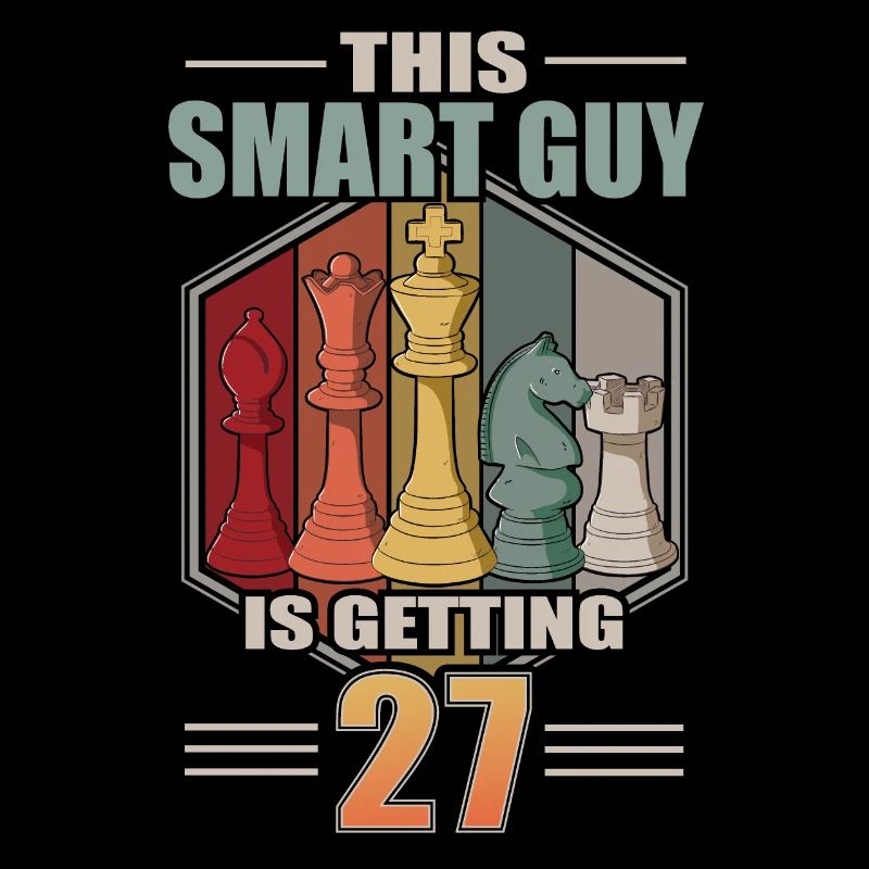 Smart Guy Is Getting 27 Retro Schach 27 Geburtstag