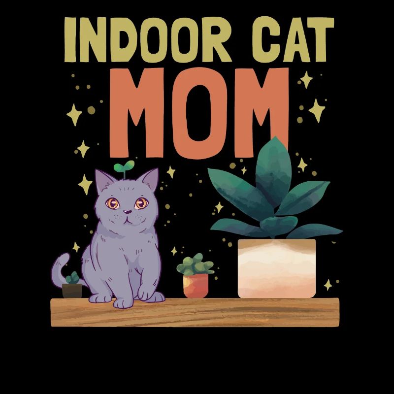 Maman chat d’intérieur