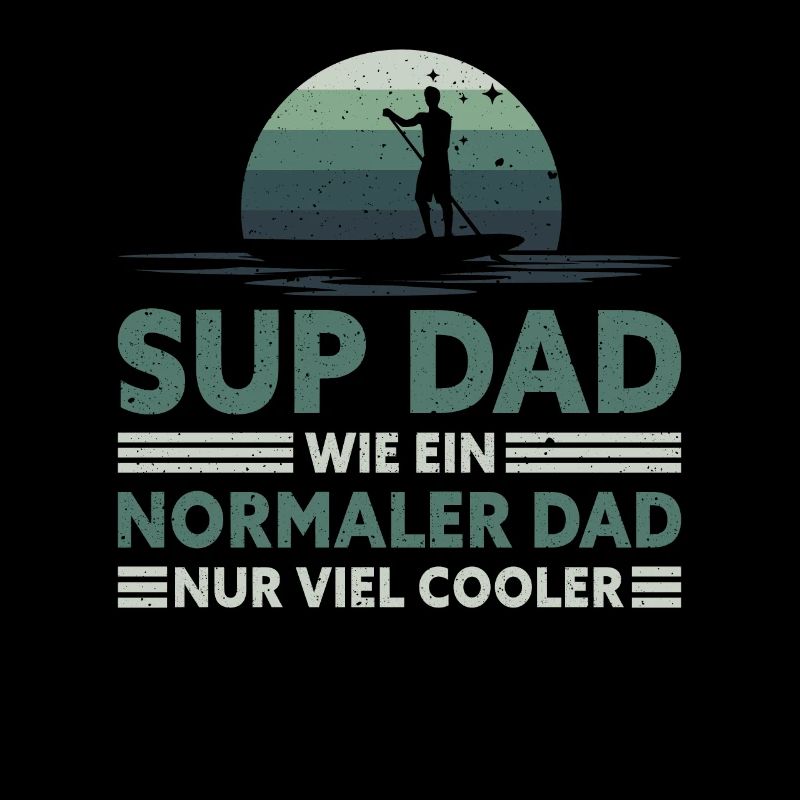 Retro SUP Dad - Comme un papa normal seulement plus cool