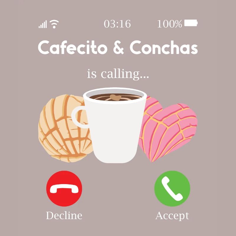 Cafecito Y Chisme Conchas Pan Dulce