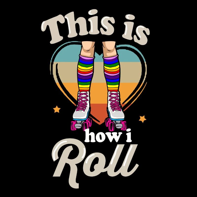 Inline Skate Geschenk Rollerskates Roller 70er