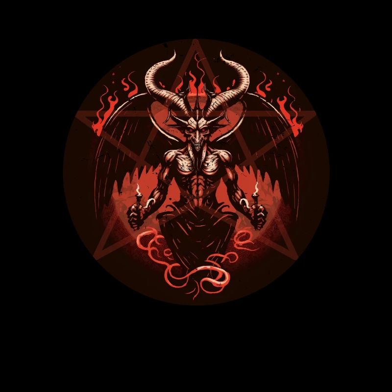 Baphomet Satanic Occult Devil Pentagram