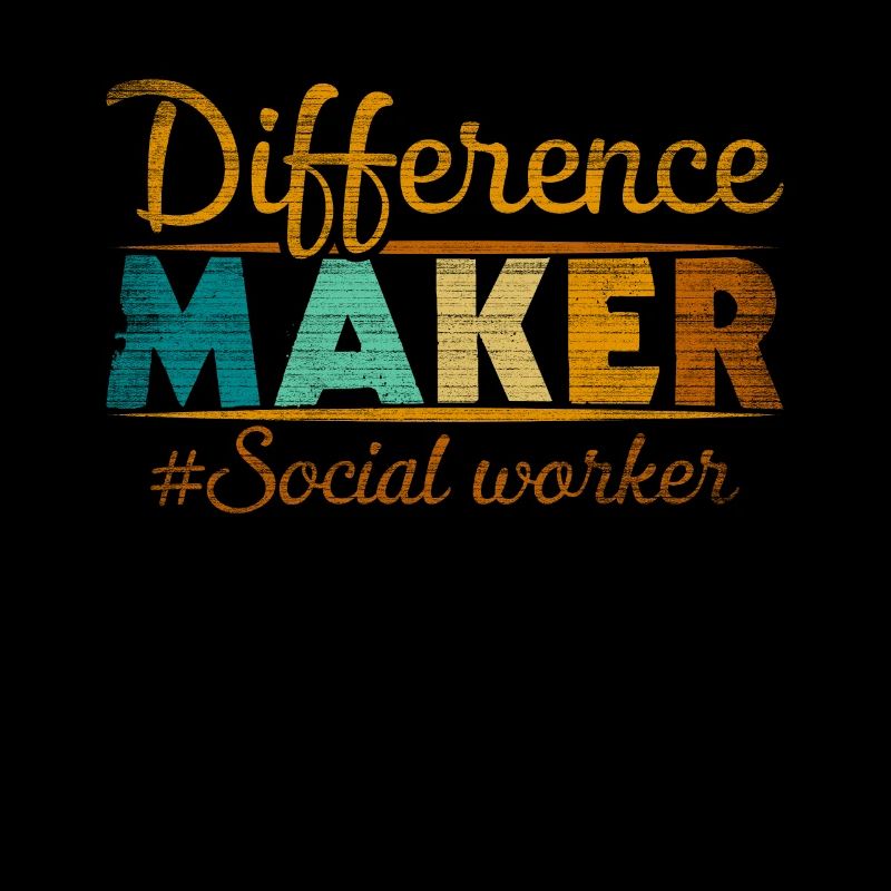 Travailleur social fier de Difference Maker