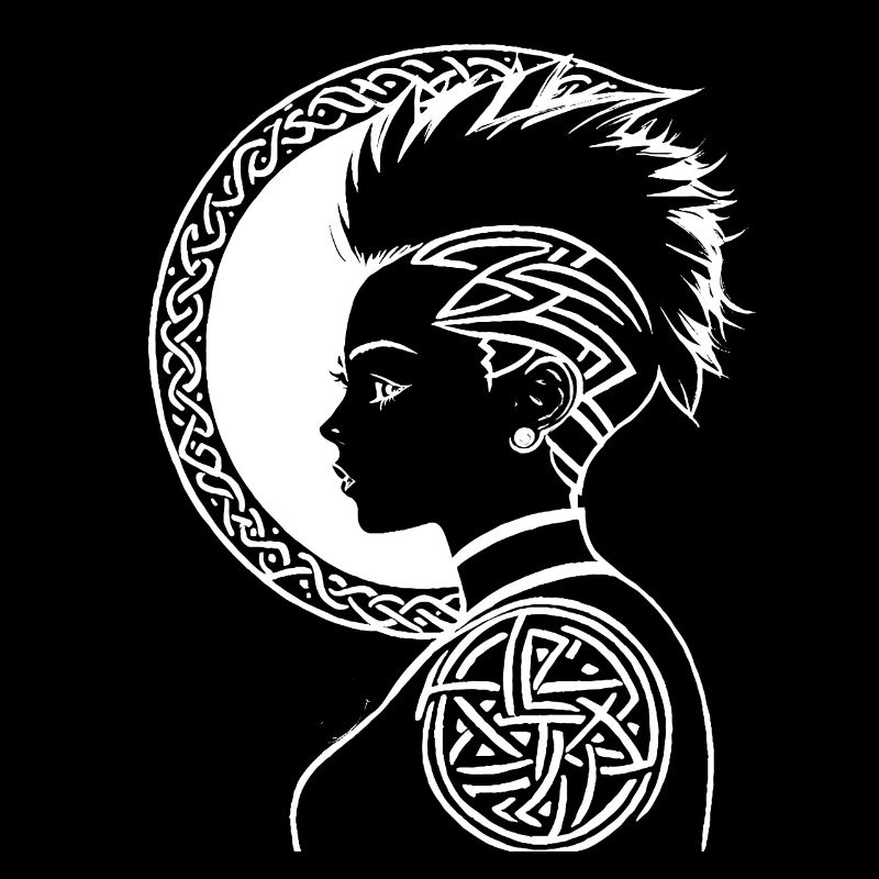 Fantasy Post Punk Celtic Tribal Batcave Mohawk Gi