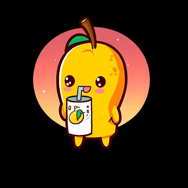 Refreshing mango enjoys mango juice