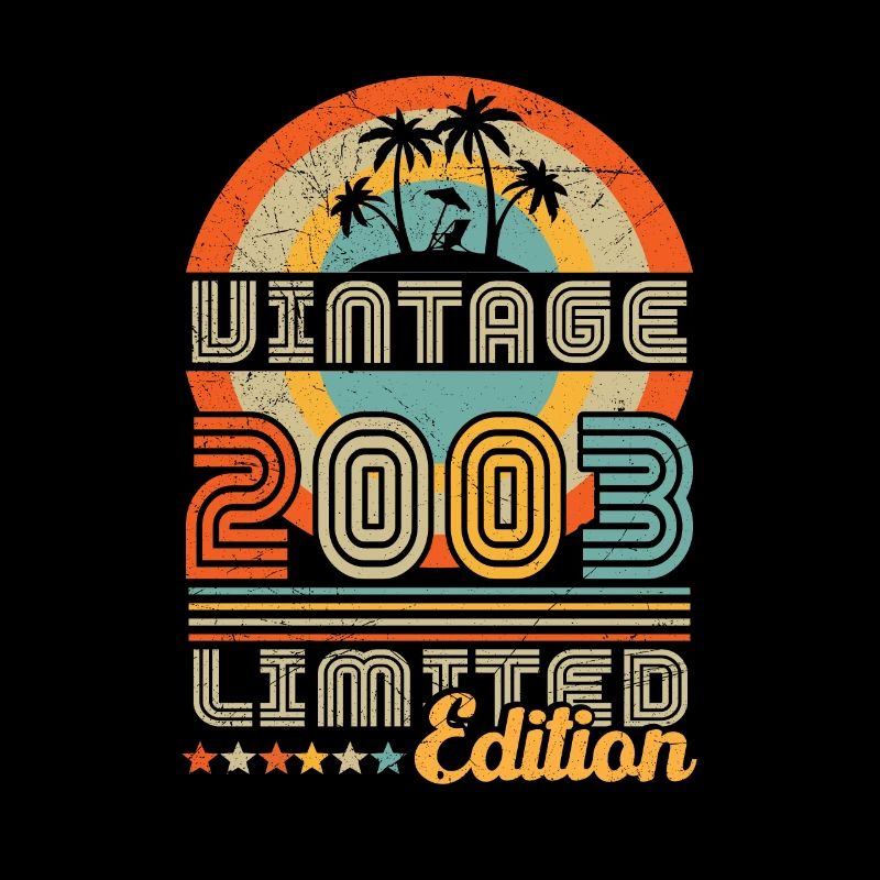 2003 Vintage Retro Geburtstagsgeschenk