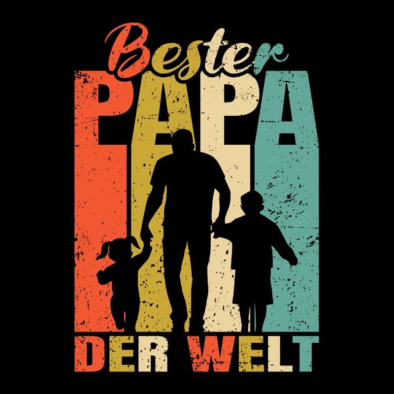 Bester Papa der Welt 2 Kinder Ehemann Papa