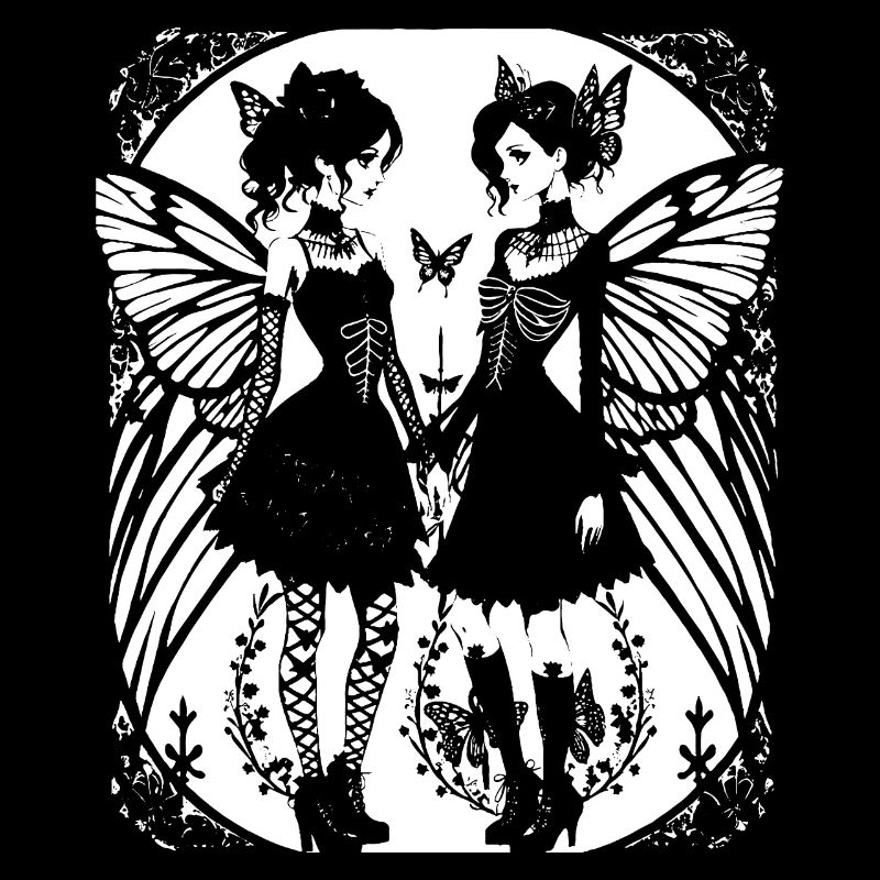 Fairycore Ästhetik Skeleton Fairy Goth Gothic G
