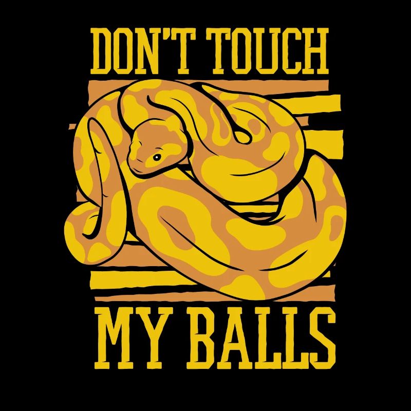Ne touchez pas à mes balles Snake Python Boule banane