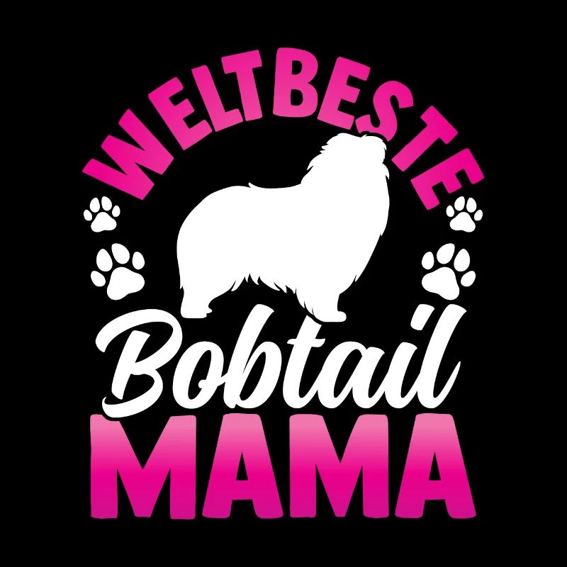 Beste Bobtail Mama Altenglischer Schäferhund