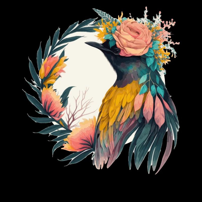 Mignon Oiseau De Paradis Fleur Fleur Couronne Oiseaux de compagnie