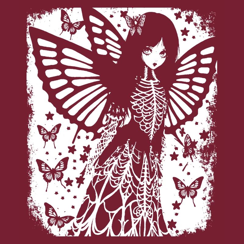 Fairycore Esthétique Squelette Fée Goth Gothique G
