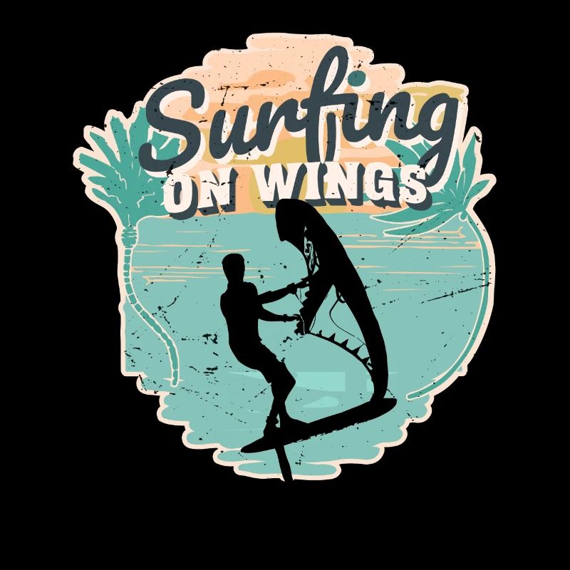 Surfing on Wings Hydrofoil Wingfoil Wingfoiling