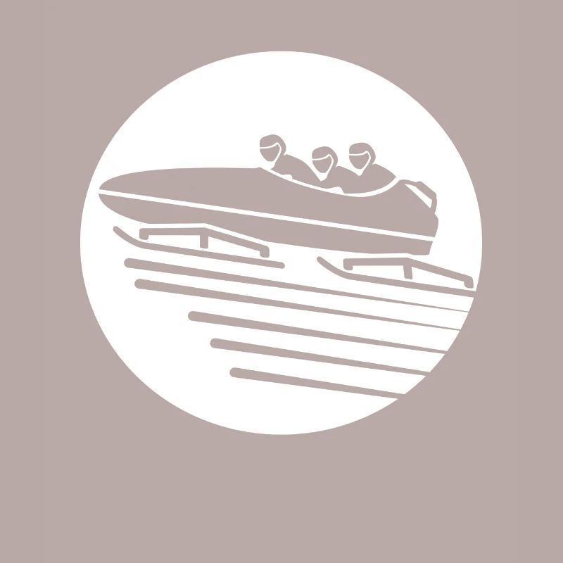 Ice sledding bobsleigh bobsleigh