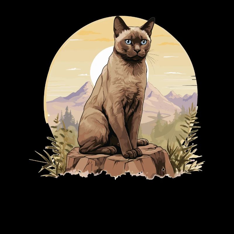 Chat birman Birmanie Katze