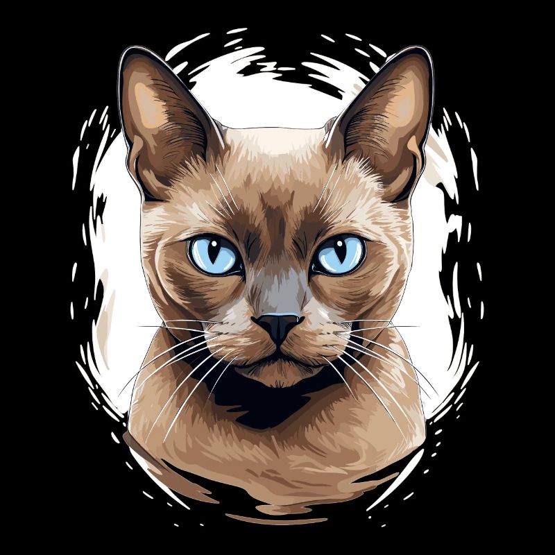 Chat birman Birmanie Katze