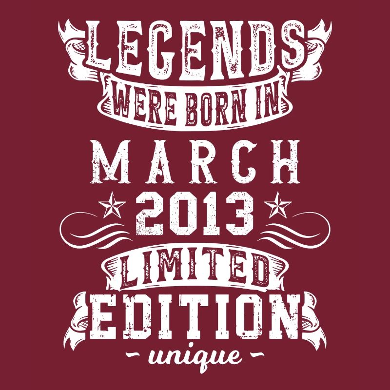 Anniversaire Mars 2013 année Edition Limitée