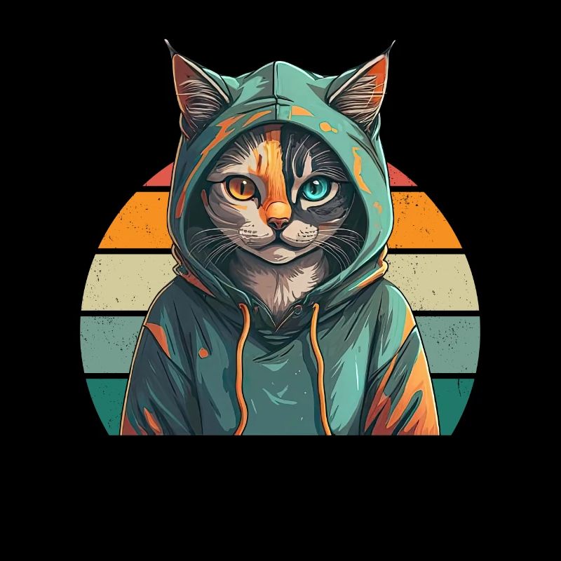 Sweat à capuche Cat - Cat Design