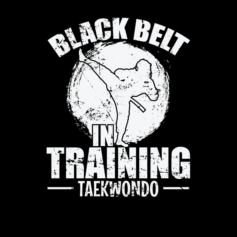 Black Belt in Training Taekwondo Training