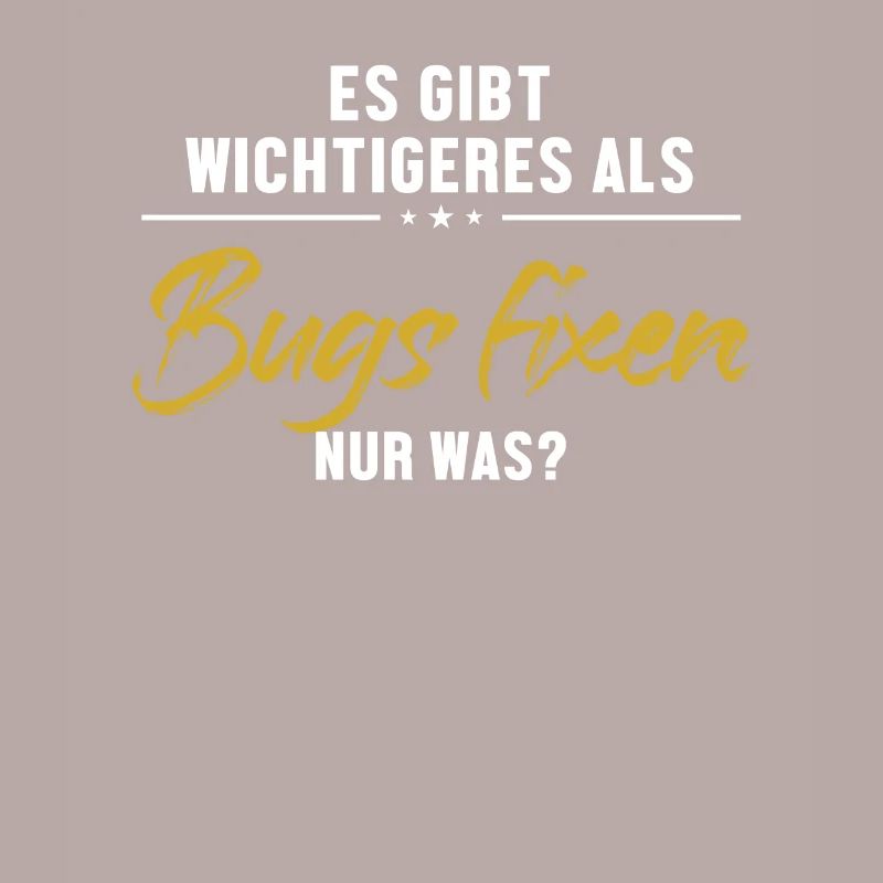 Wichtigeres als Bugs Fixen Developer Coder