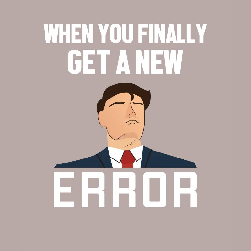 Get a New Error Softwareentwickler Developer