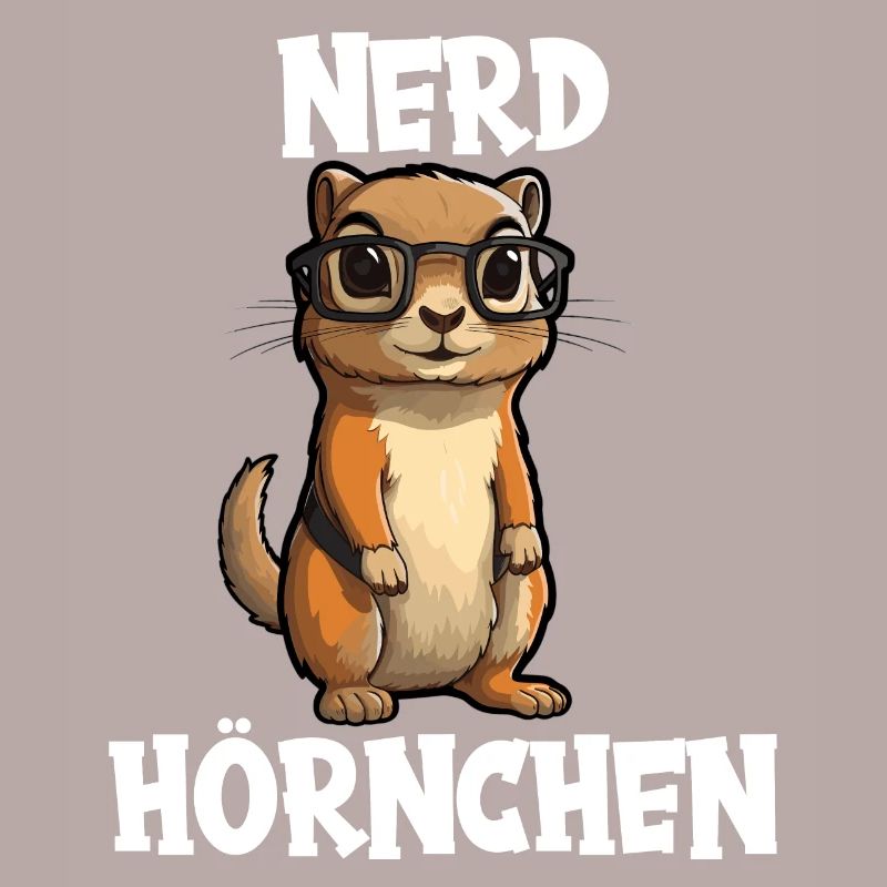 Nerdhörnchen Junge Jungen Erdhörnchen Nerdy Nerd