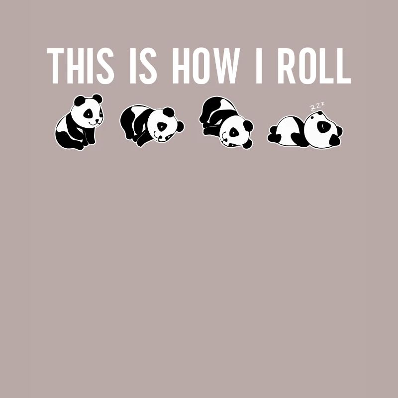 C'est comme ça que je roule un joli panda ours
