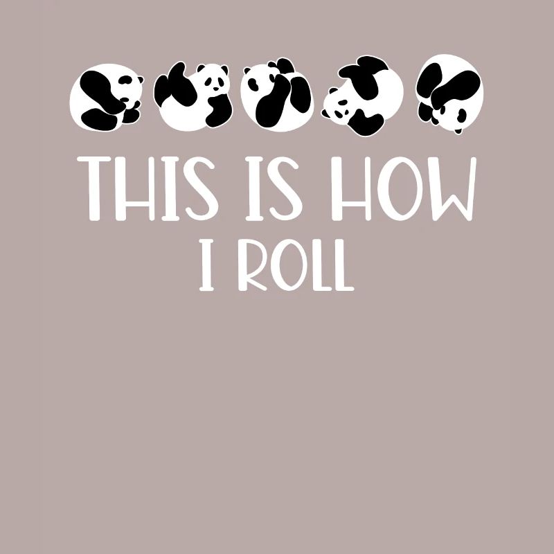 C'est comme ça que je roule un joli panda ours