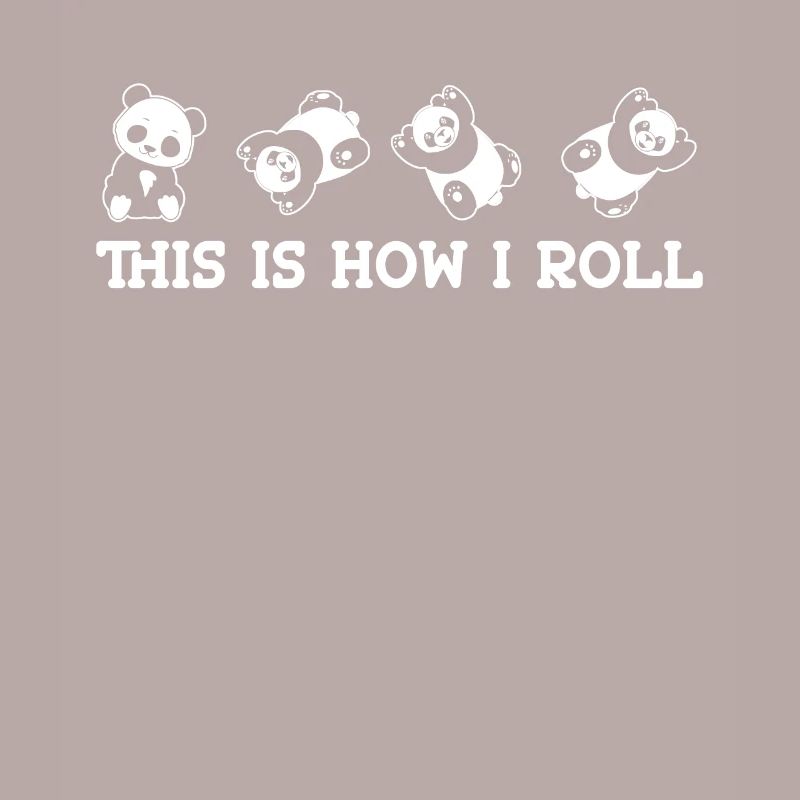 C'est comme ça que je roule un joli panda ours