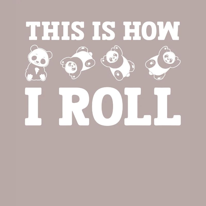 C'est comme ça que je roule un joli panda ours