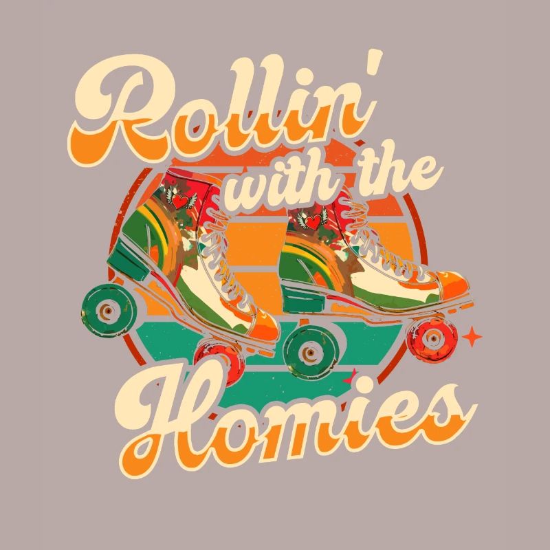 Rollerskates Funny 80er Roller Disco Skating