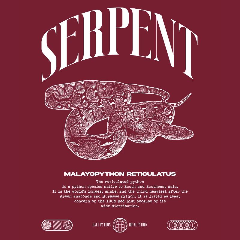 Python réticulé Reptile Keeper Streetwear