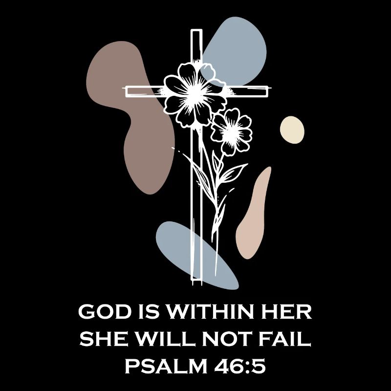 Motivational Christian Scripture Minimal Cross Lin