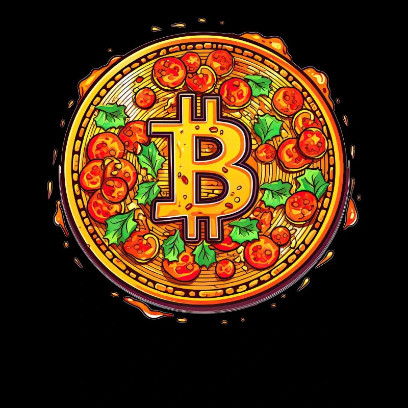 Pizza Bitcoin Funny Mining Crypto Currency Trader