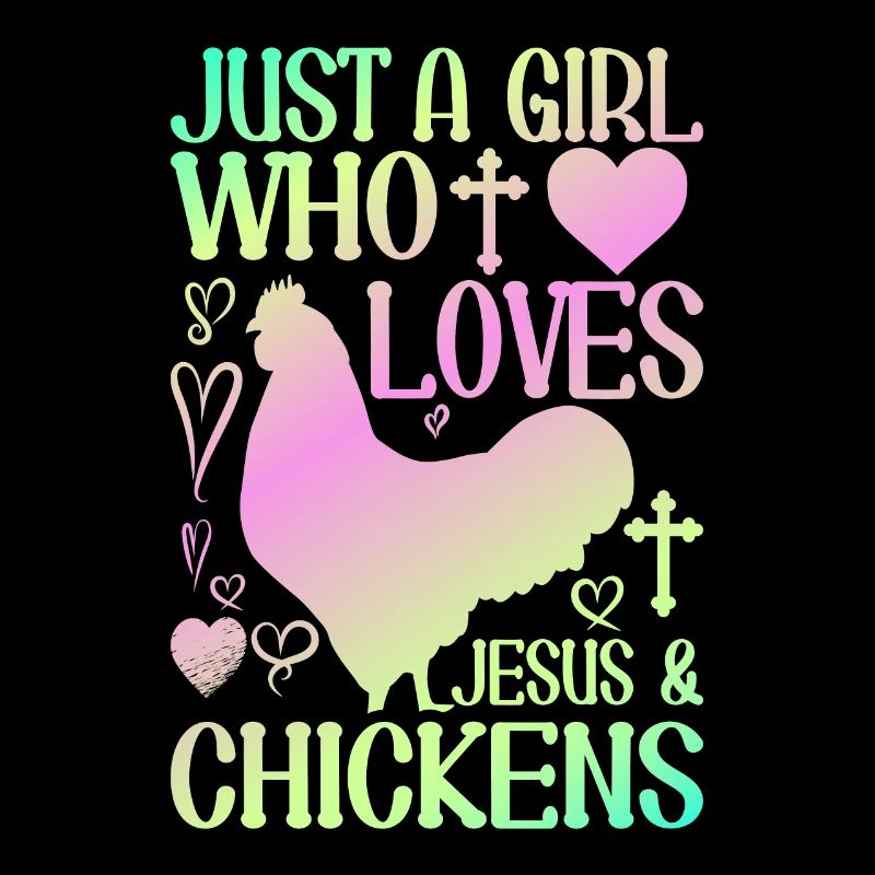 Jesus And Chickens Farmer Lover Farmer