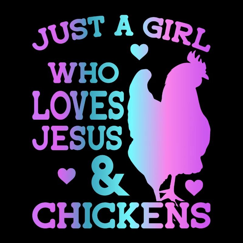 Jesus And Chickens Farmer Lover Farmer