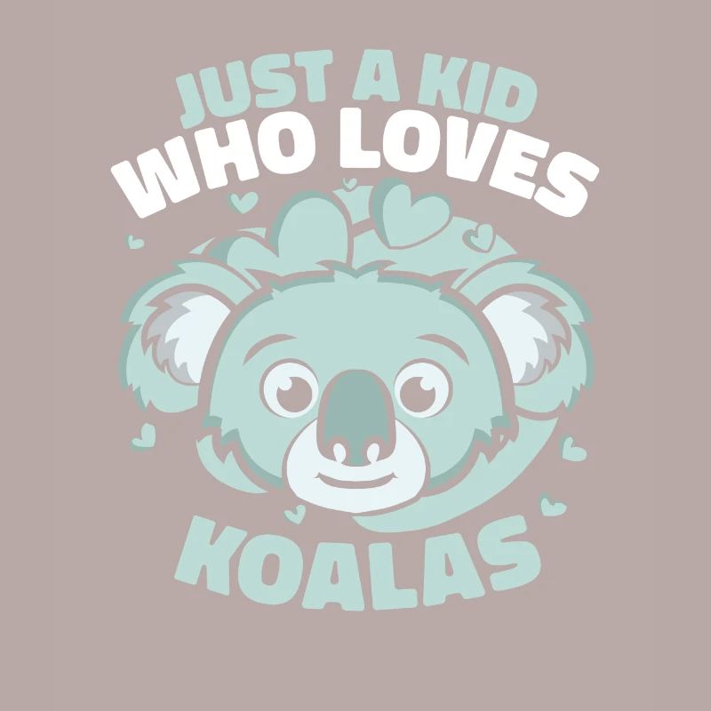 Nur ein Kind, das Koalas liebt Koalabär Eukalyptus