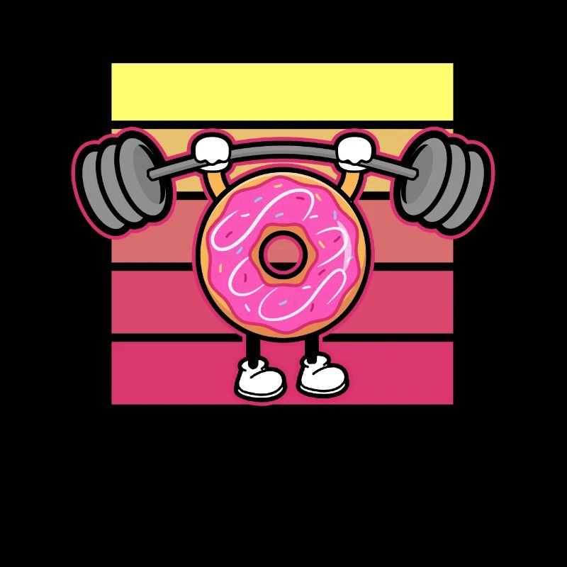 Donut PowerLifting Workout -Gewichtheber