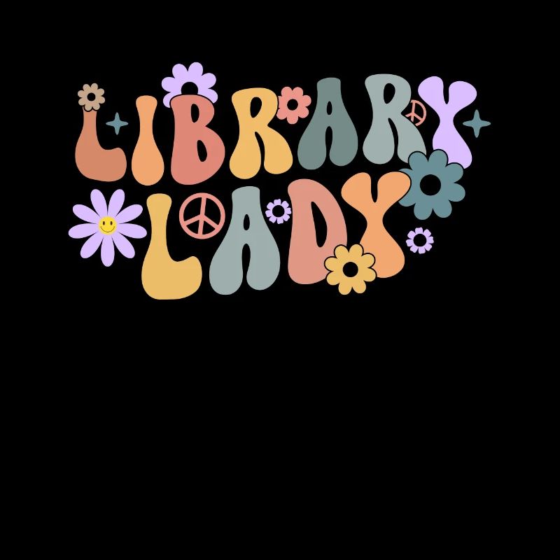 Groovy Reading Librarian Funny Library